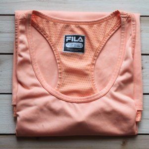 Fila Orange Racerback Tank Top (Large)